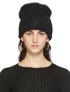 TOTEME Black Alpaca Knit Beanie