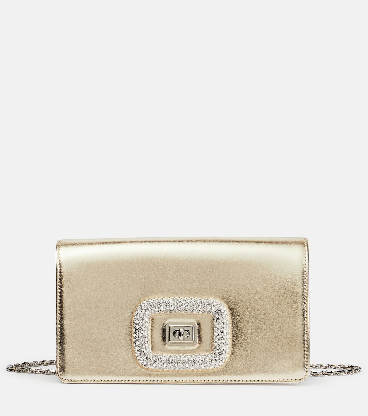 Viv Choc Leather Shoulder Bag in Black - Roger Vivier