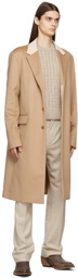 Acne Studios Tan Wool Cashmere Coat