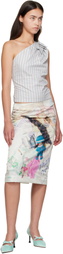 Ashley Williams Multicolor Printed Midi Skirt