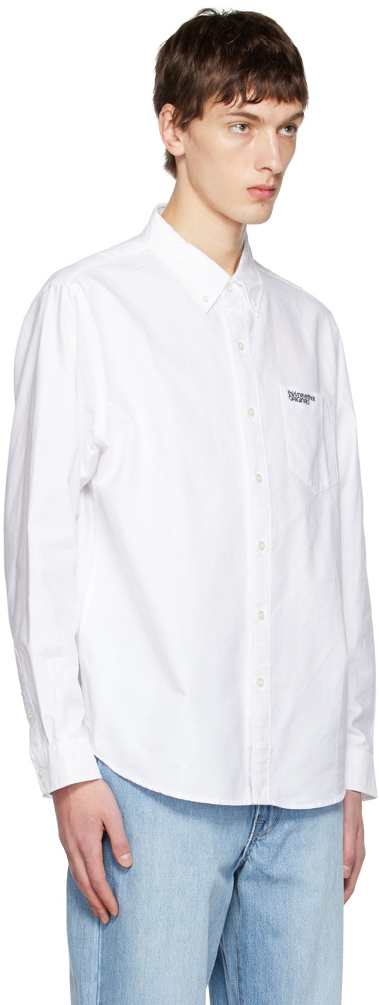 【THISISNEVERTHAT】T-Logo Oxford Shirt White thisisneverthat Men's T-Logo Oxford Shirt in White