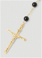 Rosary Bead Necklace in Gold