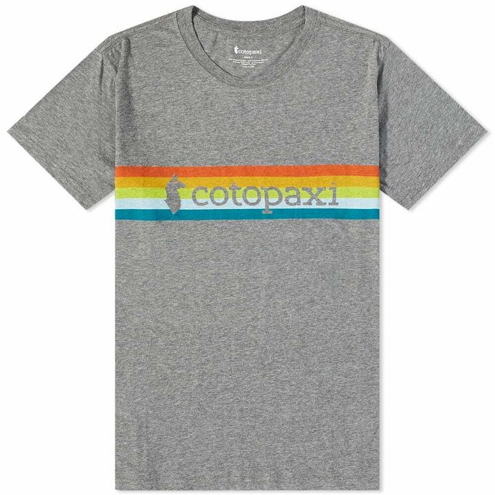 Photo: Cotopaxi Men's On The Horizon T-Shirt in Heather Grey