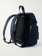 FPM Milano - Bank on the Road Butterfly PC Small Leather-Trimmed ECONYL® Backpack