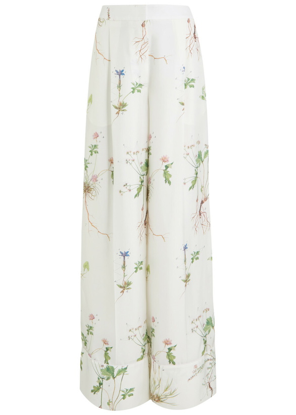 Photo: Erdem Printed Silk Pyjama Trousers No Colour