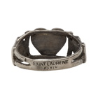 Saint Laurent Silver Heart Ring
