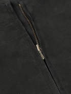 A.PRESSE - Nubuck Bomber Jacket - Black