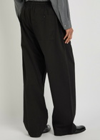 Lemaire Barrel-leg Cotton Trousers Black