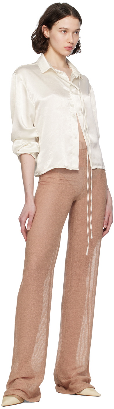Ludovic de Saint Sernin Off-White Crop Shirt