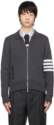 Thom Browne Grey Merino Wool Jacket