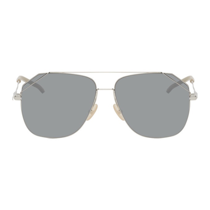 Photo: Fendi Silver Aviator Sunglasses