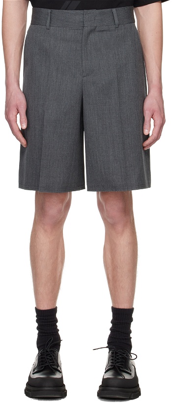 Photo: We11done Gray Tailored Shorts