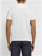 Sunspel - Riviera Cotton-Mesh Polo Shirt - White