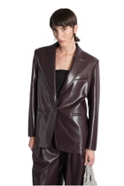 The Andamane Guia Blazer In Bordeaux Polyester