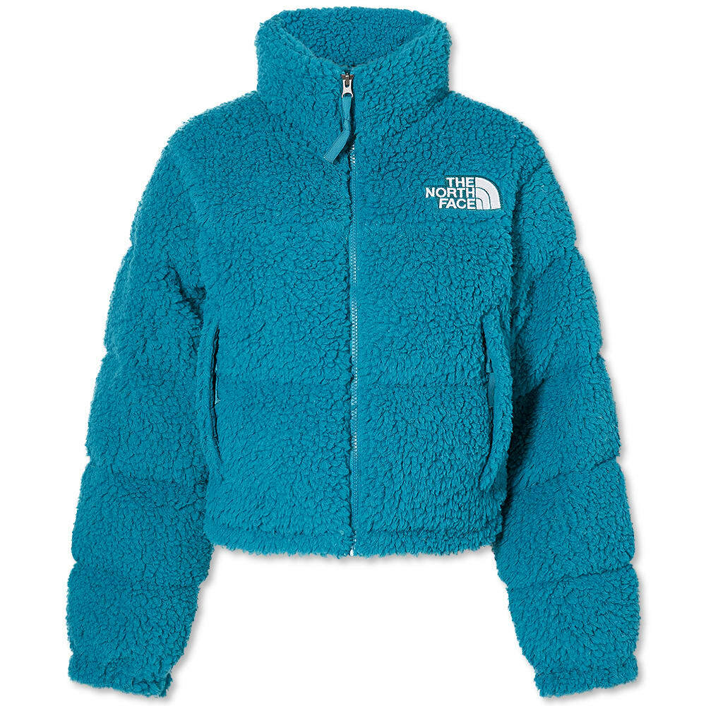 The North Face Women's Sherpa Nuptse Jacket in Harbour Blue The