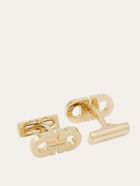Ferragamo Mens Double Gancini cufflinks in Gold