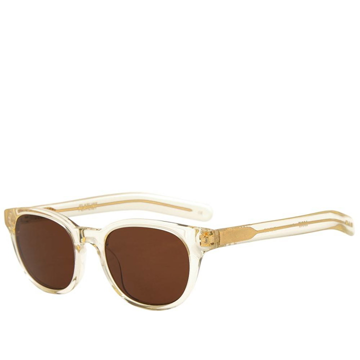 Photo: Flatlist Logic Sunglasses Crystal Yellow & Solid Brown