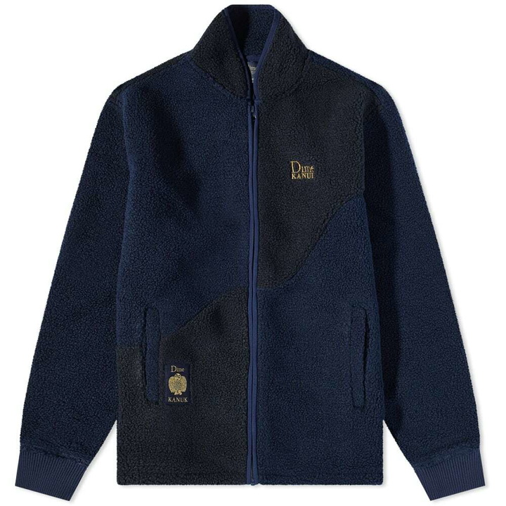 Photo: Dime x Kanuk Sherpa Fleece Jacket in Dusty Navy