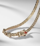 Yvonne Léon Python 9kt gold choker with diamonds