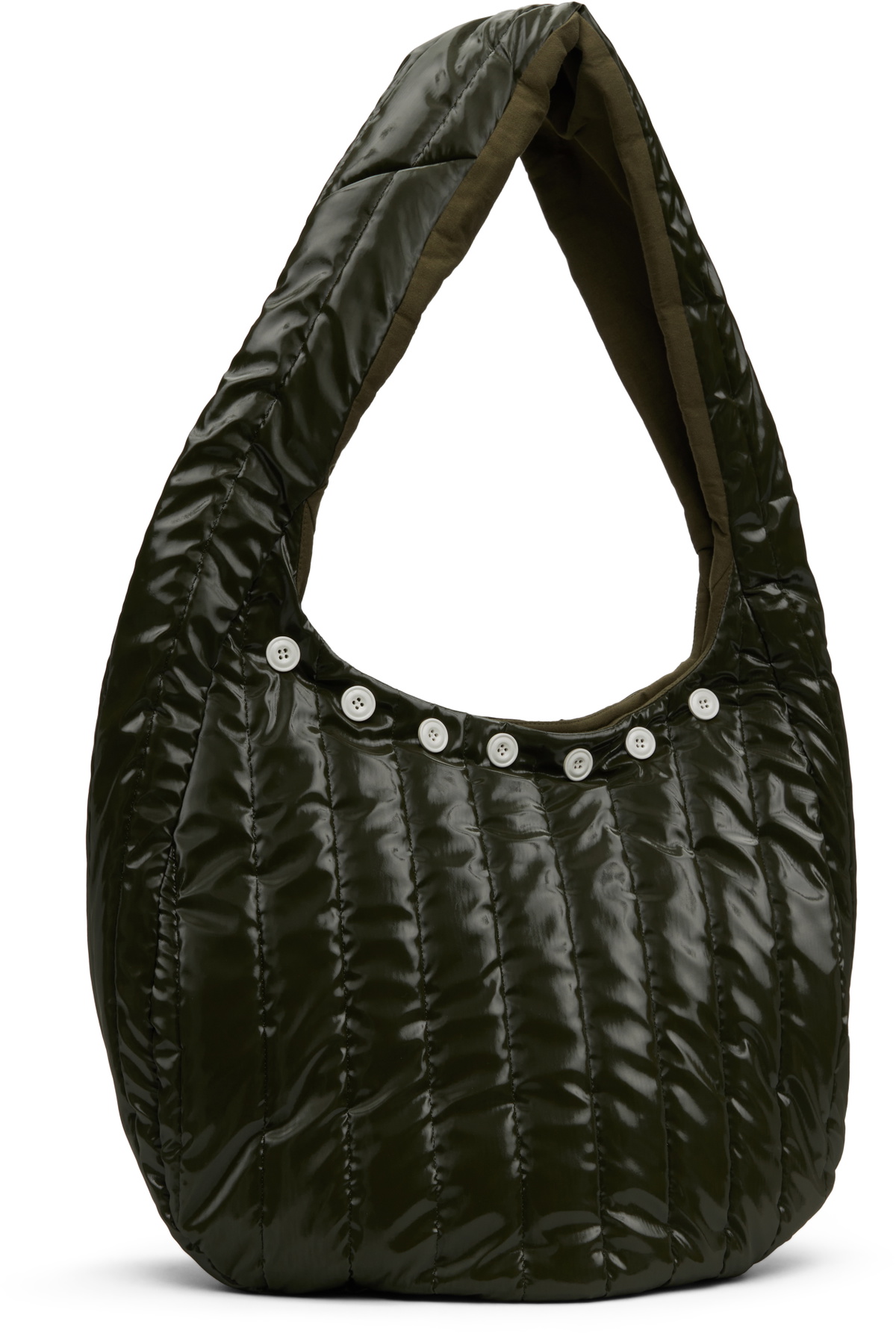 Omar Afridi SSENSE Exclusive Khaki Quilted Lidia Tote