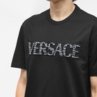 Versace Men's Croc Logo T-Shirt in Black