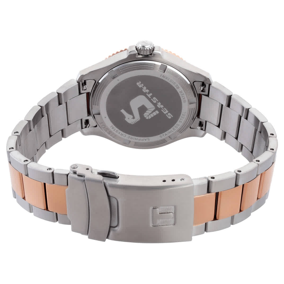 Tissot Seastar Quartz Black Dial Mens Watch T1204102205101