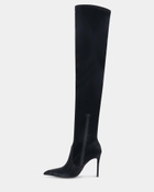 Steve Madden Pegasus Boots in Black Satin