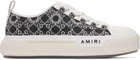 AMIRI White & Gray MA Quad Court Low Sneakers