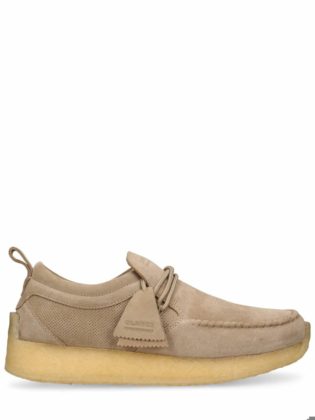 Photo: CLARKS ORIGINALS - Maycliffe Suede Lace-up Shoes