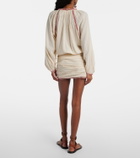 Marant Etoile Ludy embroidered cotton minidress
