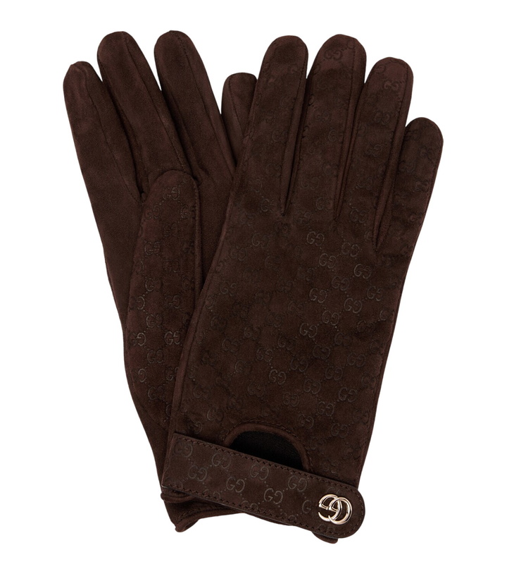 Photo: Gucci GG jacquard suede gloves