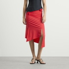 Coperni Women's FLOWER MIDI SKIRT in Red