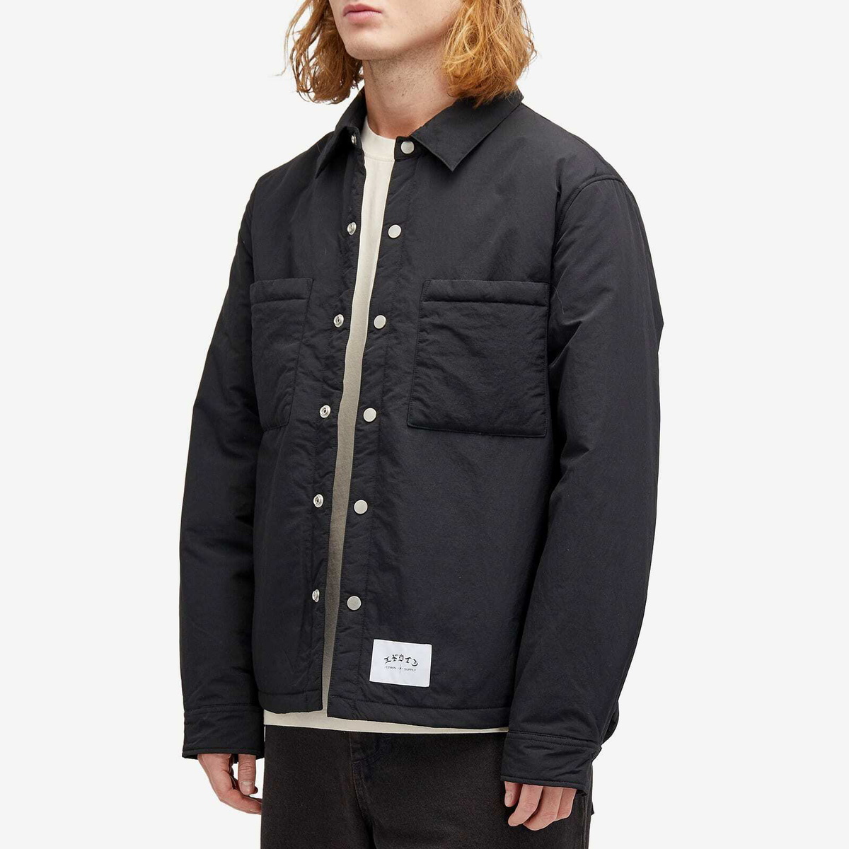 Edwin Men's Sphere Padded Shirt Jacket in Black