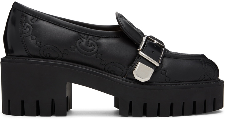 Photo: Gucci Black GG Matelassé Loafers