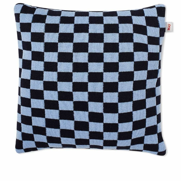 Photo: Goods of May Sidney Checkerboard Cushion in Blue/Navy