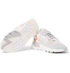 adidas Originals - Nite Jogger Suede and Rubber-Trimmed Mesh and Ripstop Sneakers - Gray