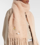 Loewe x Suna Fujita Bunny mohair-blend scarf