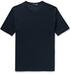 Incotex - Cotton-Piqué T-Shirt - Blue