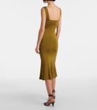 Galvan Atalanta knitted midi dress