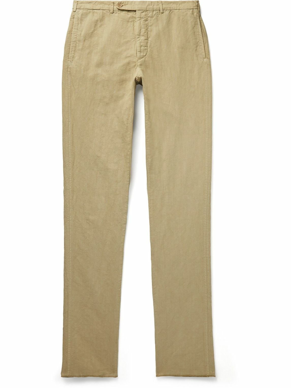 Photo: Sid Mashburn - Slim-Fit Garment-Dyed Cotton-Canvas Suit Trousers - Neutrals