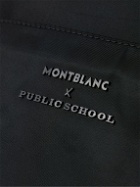 Montblanc - Public School Blue Spirit Leather-Trimmed ECONYL Messenger Bag