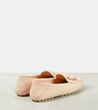 Loro Piana Dot Sole leather moccasins