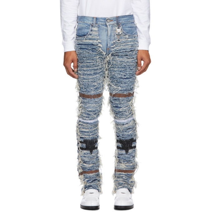 Photo: 1017 ALYX 9SM Blue Blackmeans Edition Six-Pocket Jeans