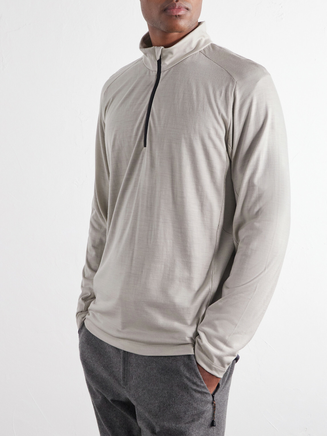SEASE - Runner Virgin Wool Ski Mid-Layer - White