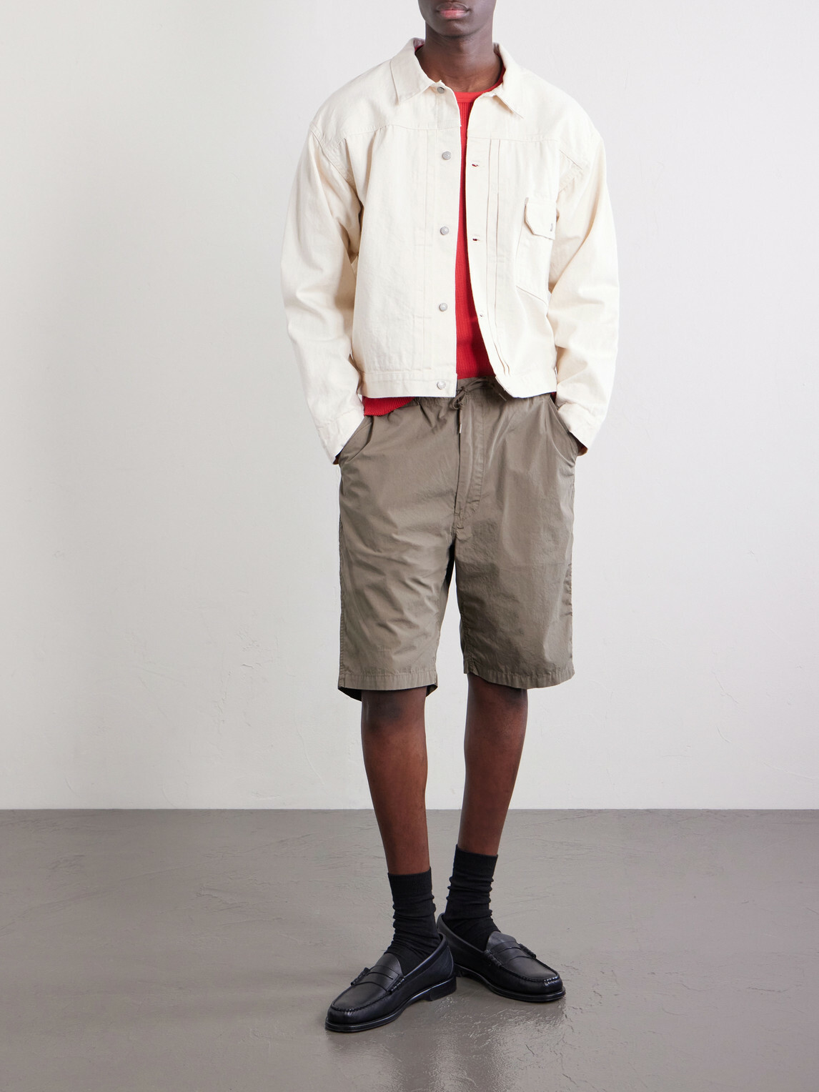 OrSlow - New Yorker Straight-Leg Cotton Shorts - Green