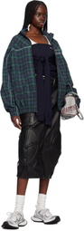 Martine Rose Navy & Green Oversized Track Jacket