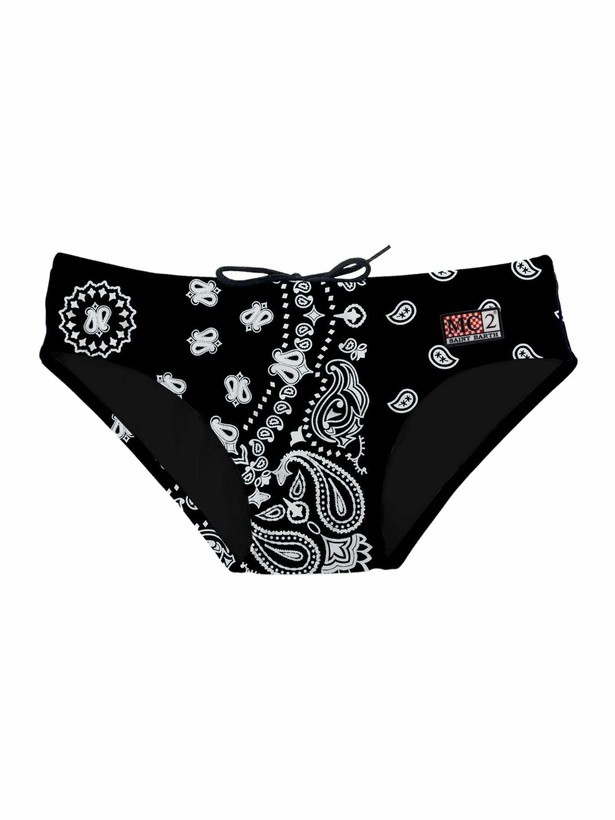 Photo: MC2 Saint Barth Black Bandanna Swim Briefs