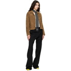 TOM FORD Black Sharp Tailored Straight Boyfriend Trousers