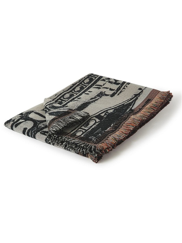 Photo: Flagstuff - Two Dollars Fringed Printed Fleece Blanket