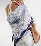 Ferragamo Printed silk scarf